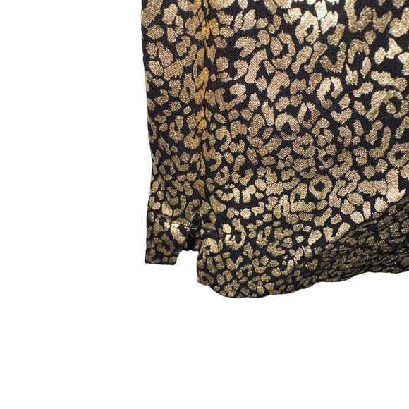 Attyre Gold Metallic Animal Print Pants - Picture 2 of 5